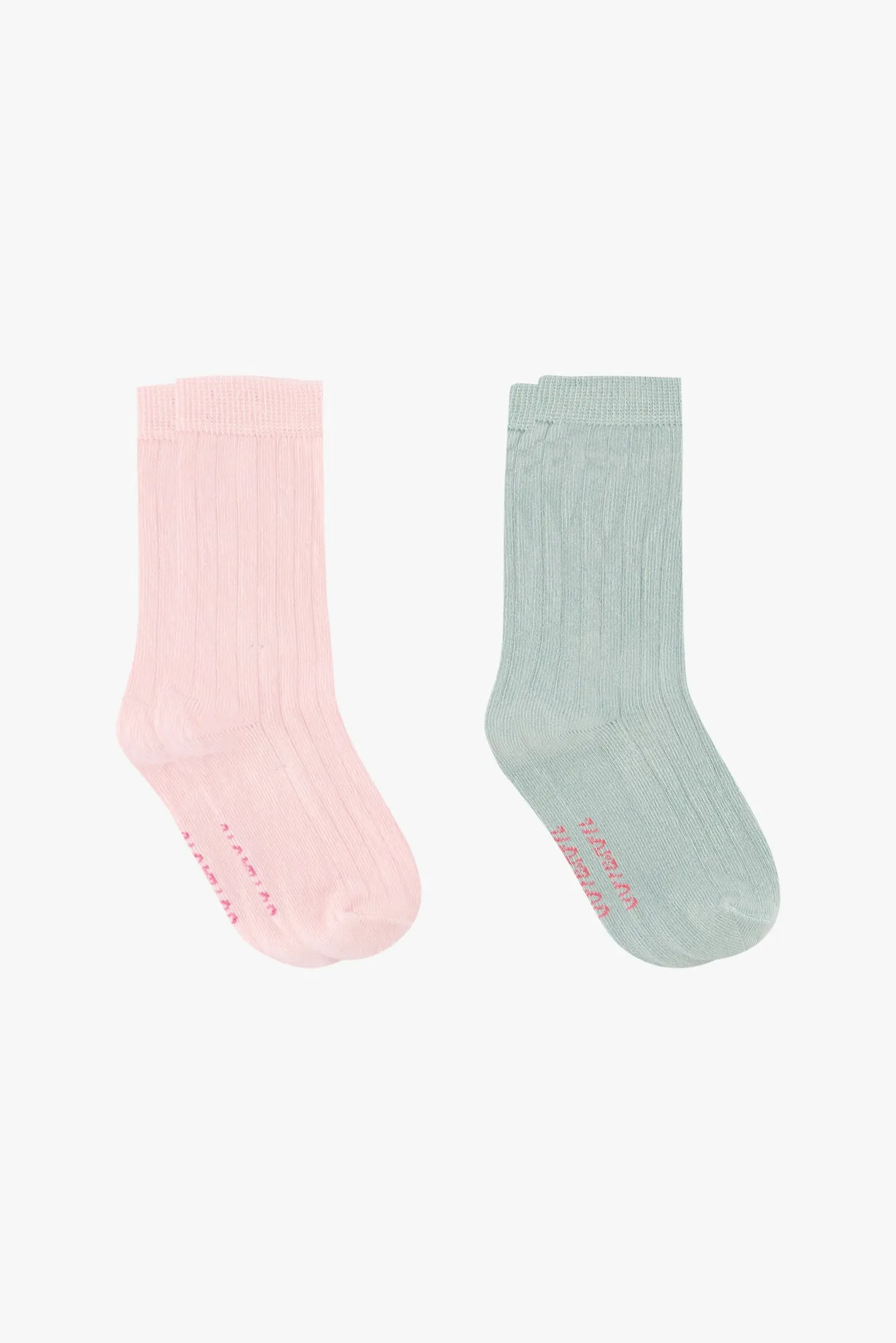 Lot de 2 chaussettes - Rose Bleu